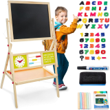 Notre test du chevalet enfant en bois double face magnétique Mamabrum