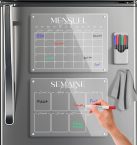 Notre test du calendrier magnétique frigo transparent SKYCROO (lot de 2)